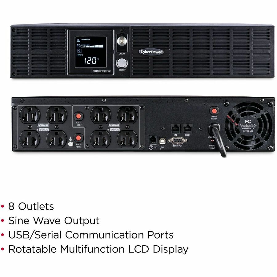 CyberPower OR1500PFCRT2U PFC Sinewave UPS Systems OR1500PFCRT2U