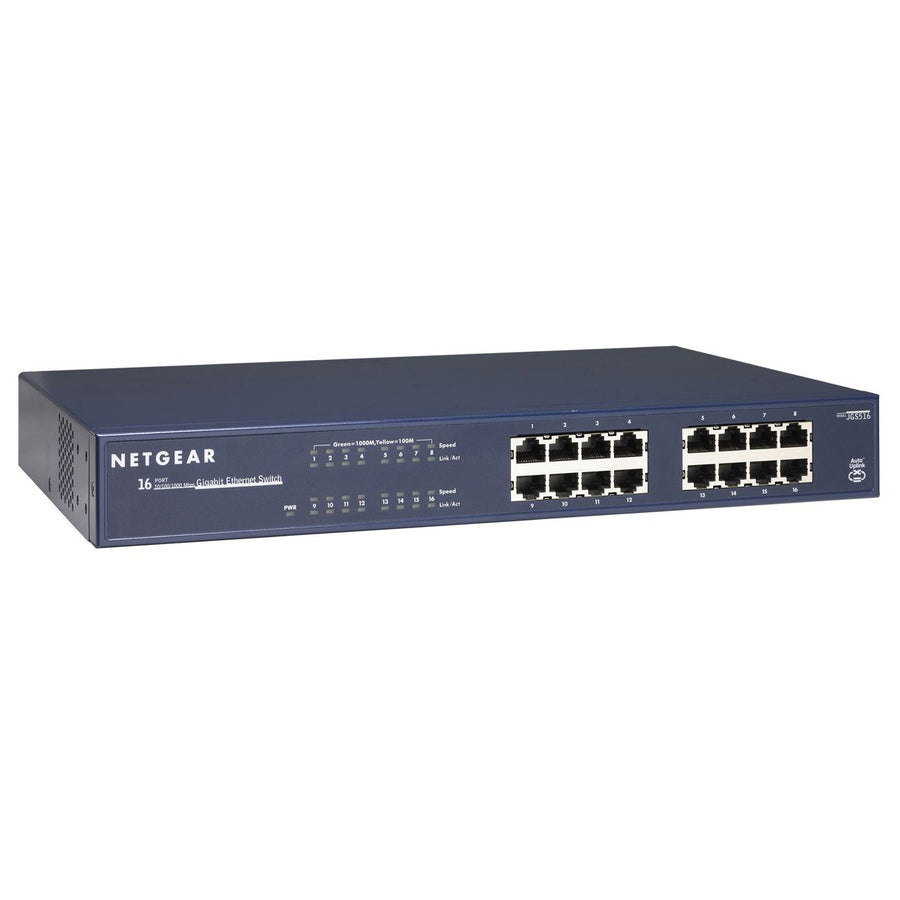 NETGEAR 16-Port Gigabit Unmanaged Switch, JGS516 JGS516NA