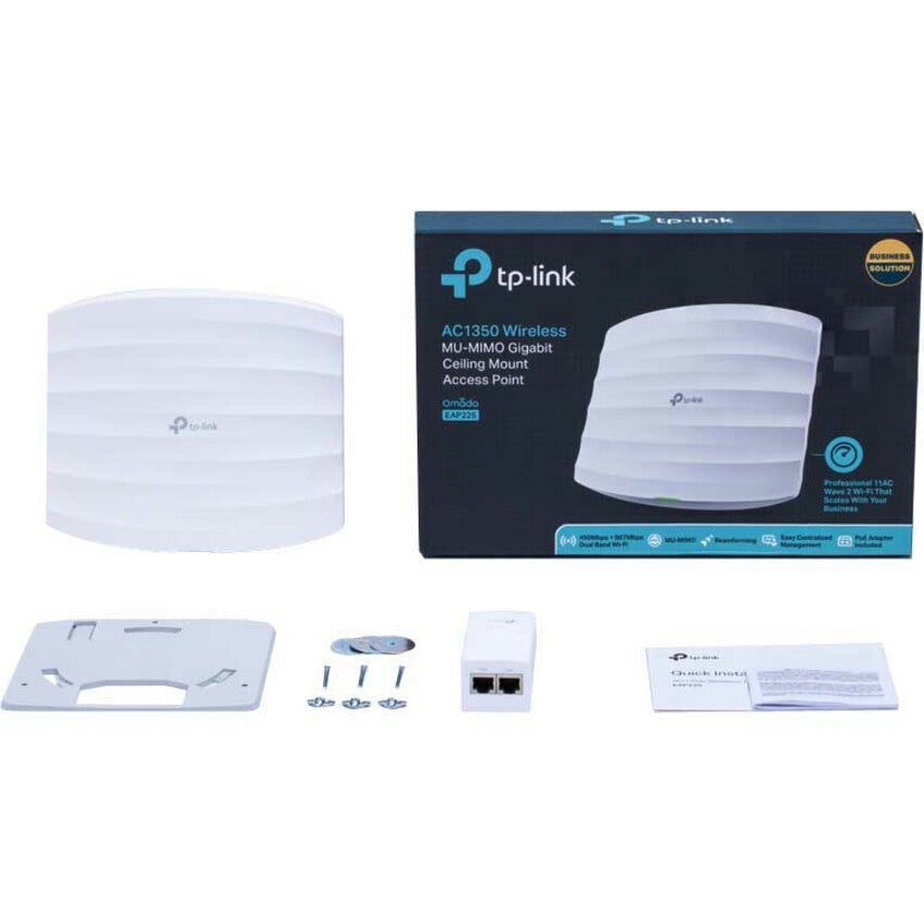 TP-Link EAP225 Dual Band IEEE 802.11ac 1.32 Gbit/s Wireless Access Point - Indoor EAP225