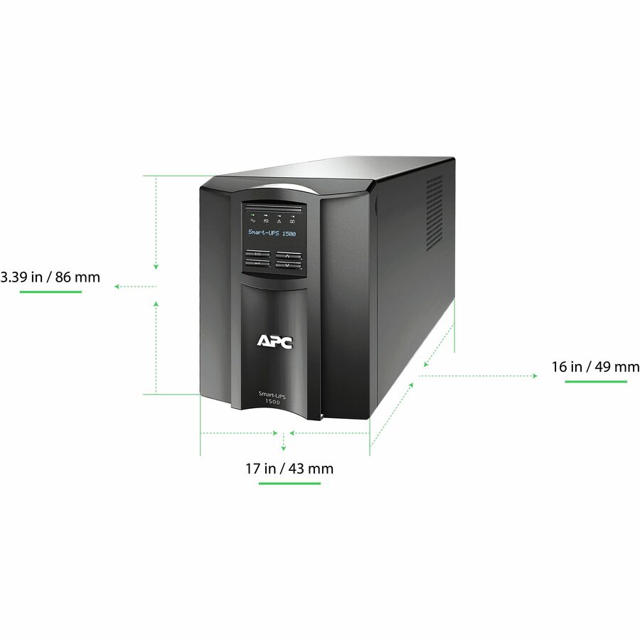 APC by Schneider Electric Smart-UPS 1500VA LCD 120V with SmartConnect SMT1500C