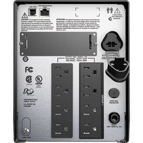 APC by Schneider Electric Smart-UPS 1000VA LCD 120V with SmartConnect SMT1000C