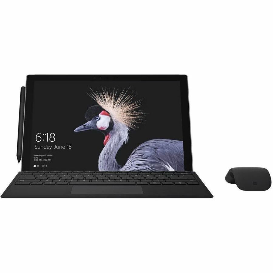 Microsoft Keyboard/Cover Case Microsoft Surface Pro, Surface Pro 3, Surface Pro 4, Surface Pro 6, Surface Pro 7, Surface Pro 7+ Tablet - Black 25B-00001