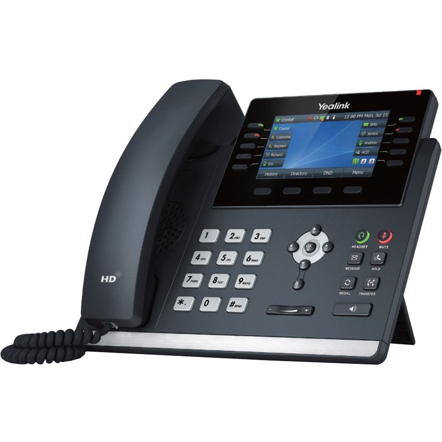 Yealink SIP-T46U IP Phone - Corded - Corded - Wall Mountable, Desktop - Classic Gray 1301203