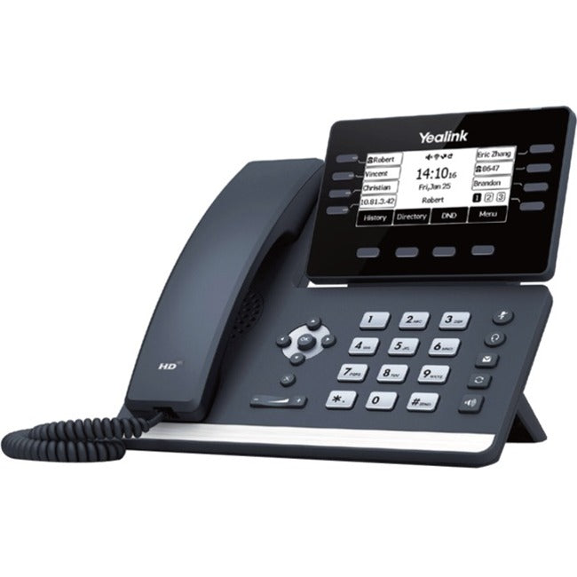 Yealink SIP-T53 IP Phone - Corded - Corded - Wall Mountable, Desktop - Classic Gray 1301086