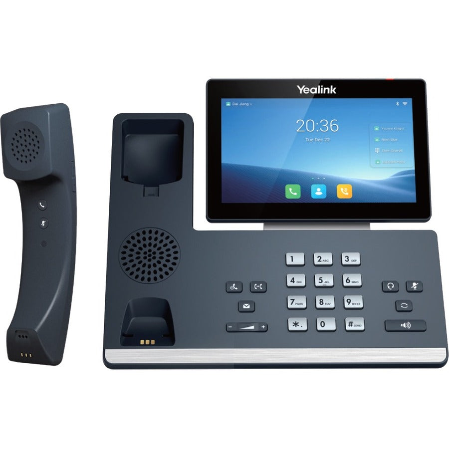 Yealink SIP-T58W Pro IP Phone - Corded/Cordless - Corded/Cordless - Bluetooth, Wi-Fi - Wall Mountable, Desktop - Classic Gray 1301113