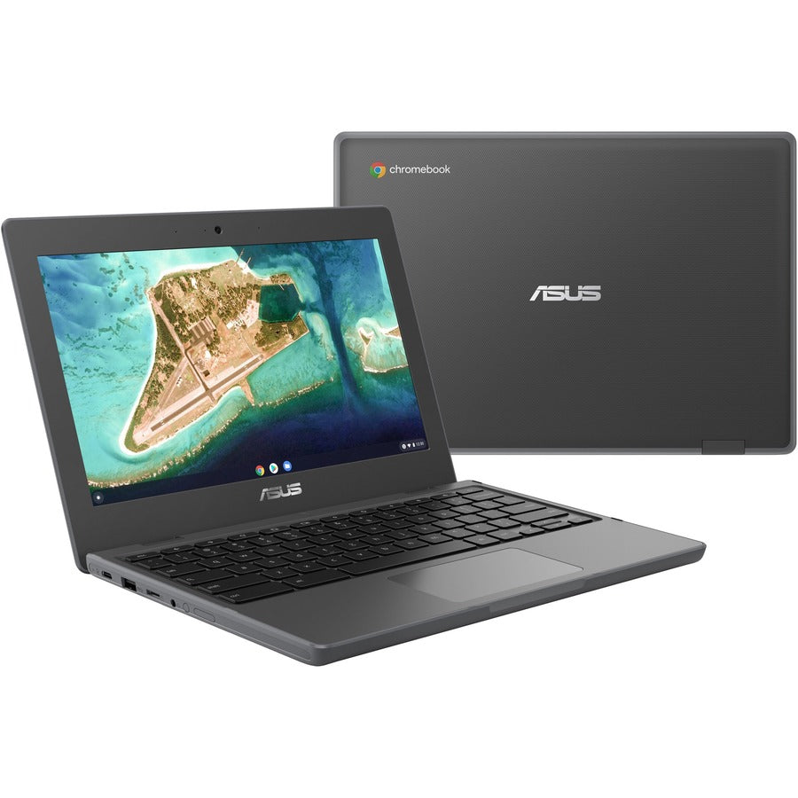 Asus Chromebook CR1 CR1100CKA-YZ142 11.6" Rugged Chromebook - HD - Intel Celeron N5100 - 4 GB - 32 GB Flash Memory - Dark Gray CR1100CKA-YZ142