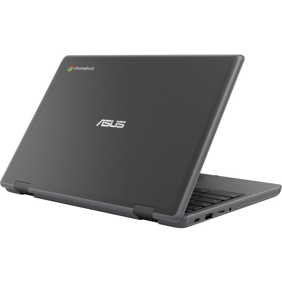 Asus Chromebook Flip CR1 CR1100FKA-YZ182T 11.6" Touchscreen Rugged Convertible 2 in 1 Chromebook - HD - 1366 x 768 - Intel Celeron N5100 Quad-core (4 Core) 1.10 GHz - 8 GB Total RAM - 32 GB Flash Memory - Dark Gray CR1100FKA-YZ182T