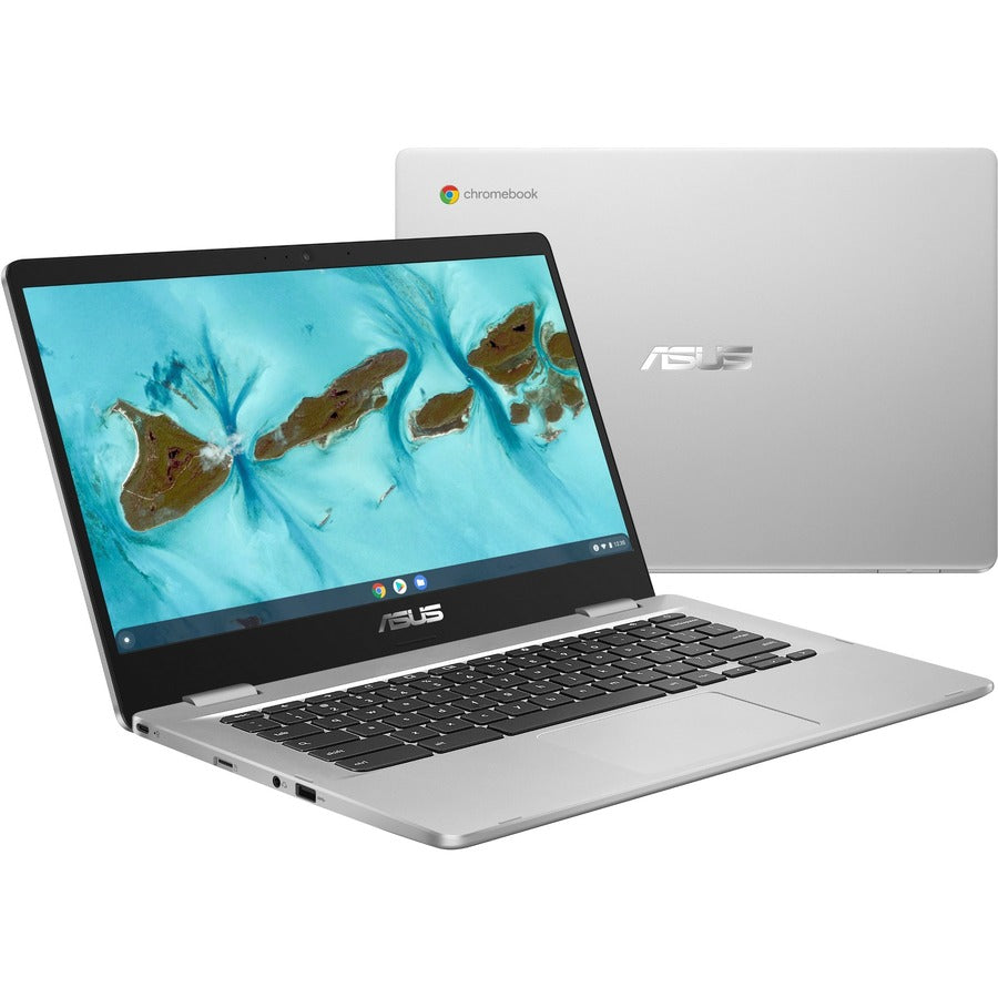 Asus Chromebook C424 C424MA-WH44F 14" Chromebook - Full HD - Intel Celeron N4020 - 4 GB - 64 GB Flash Memory - Silver C424MA-WH44F