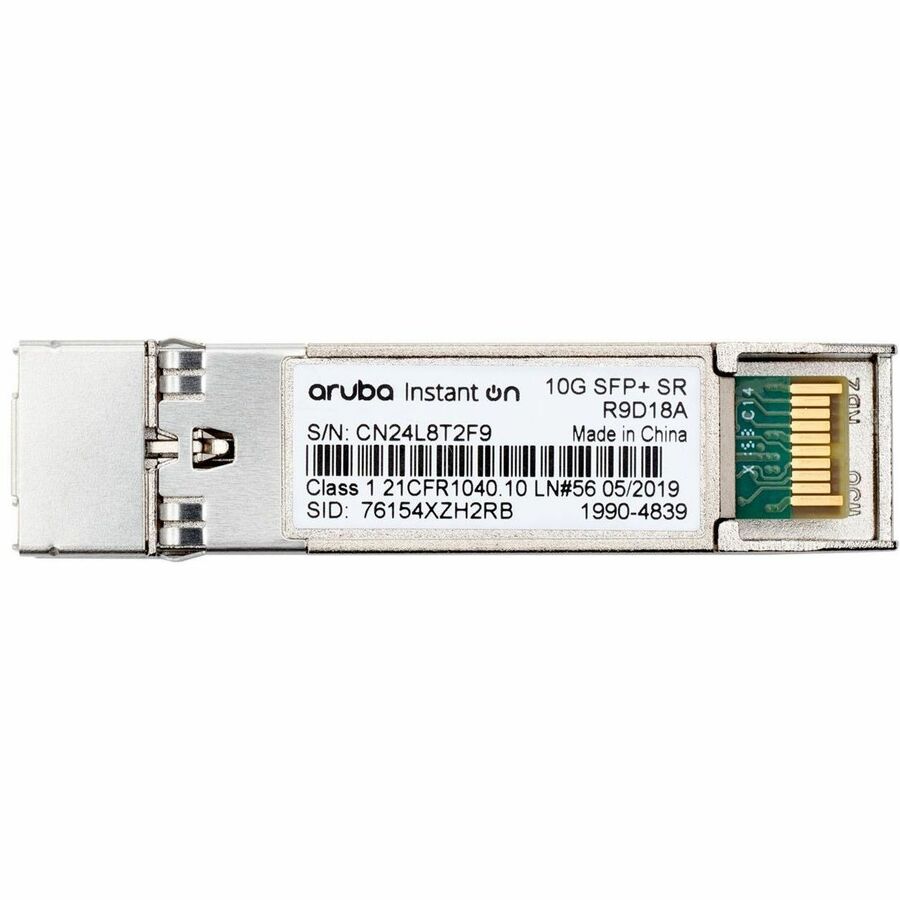 Aruba Instant On 10G SFP+ LC SR 300m OM3 MMF Transceiver R9D18A