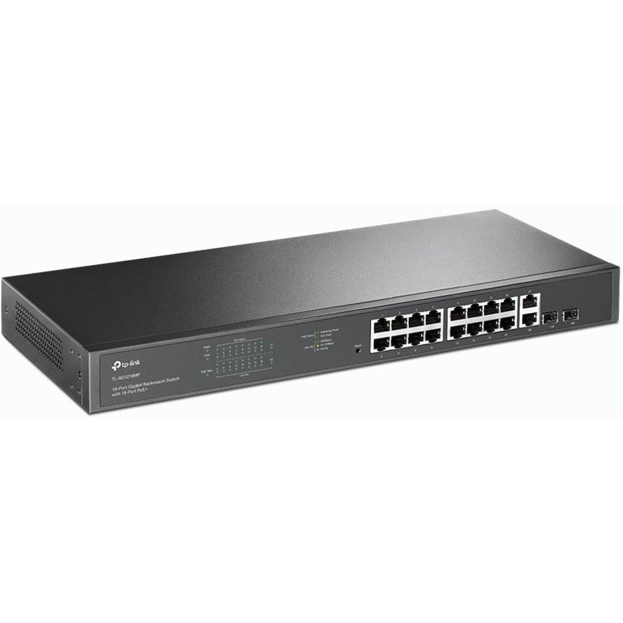 TP-Link TL-SG1218MP - 18-Port Gigabit Rackmount Switch with 16 PoE+ TL-SG1218MP