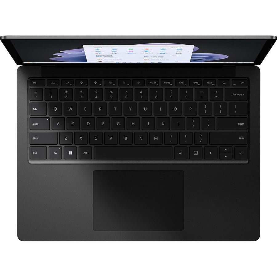 Microsoft Surface Laptop 5 13.5" Touchscreen Notebook - 2256 x 1504 - Intel Core i7 12th Gen i7-1265U - Intel Evo Platform - 16 GB Total RAM - 256 GB SSD - Matte Black RB1-00001