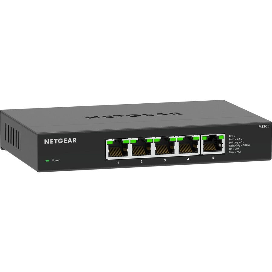 Netgear 5-Port Multi-Gigabit (2.5G) Ethernet Unmanaged Switch MS305-100NAS