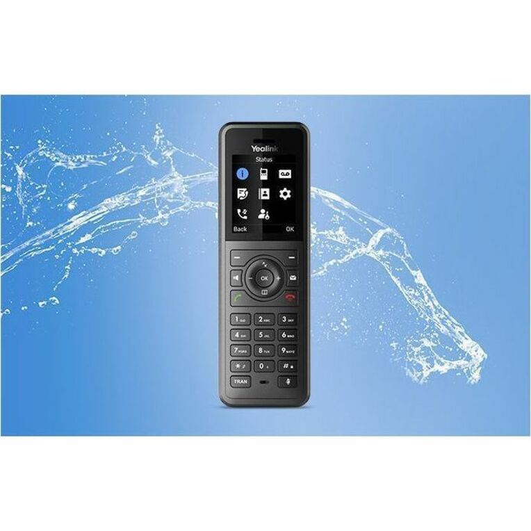 Yealink W77P IP Phone - Cordless - Corded - DECT, Bluetooth - Desktop, Wall Mountable - Black, Classic Gray 1302027