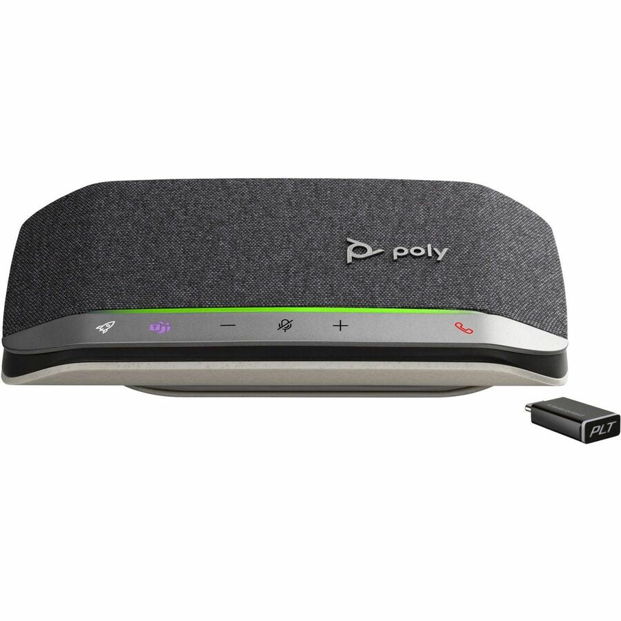 Poly Sync 20+ Wired/Wireless Bluetooth Speakerphone - Microsoft Teams - Silver 772D1AA