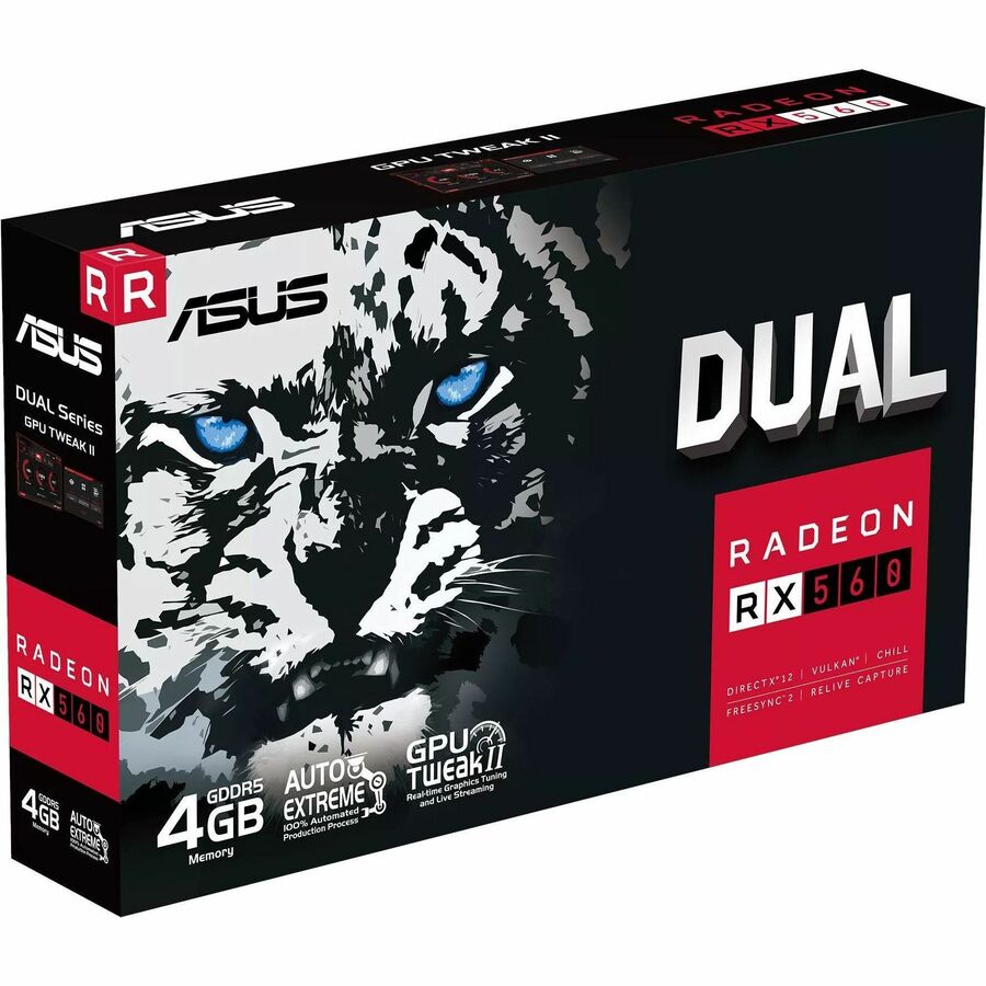 Asus AMD Radeon RX 560 Graphic Card - 4 GB GDDR5 DUAL-RX560-4G