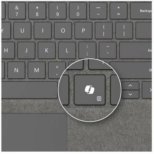 Microsoft Keyboard/Cover Case Microsoft Surface Pro 10, Surface Pro 8, Surface Pro 9, Surface Pro X Tablet - Platinum 8XB-00186