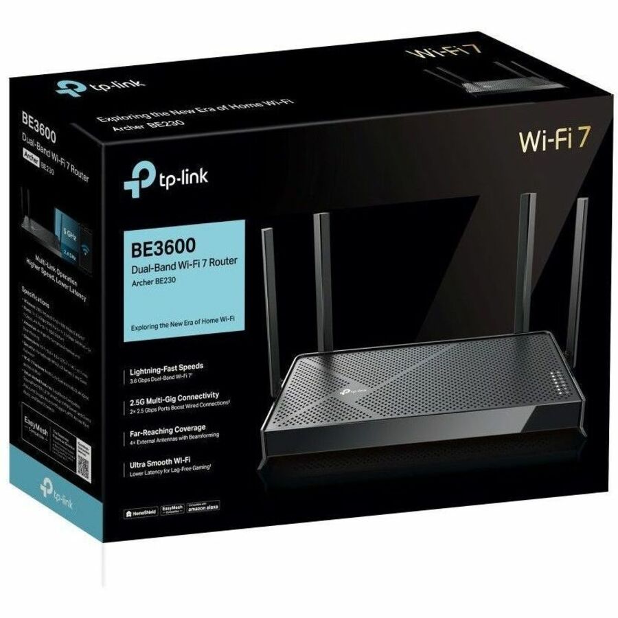 TP-Link Archer BE230 Wi-Fi 7 IEEE 802.11be Ethernet Wireless Router ARCHER BE230