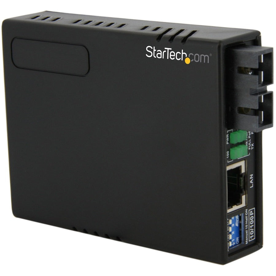 StarTech.com 10/100 Multi Mode Fiber to Ethernet Media Converter SC 2km with PoE MCM110SC2P