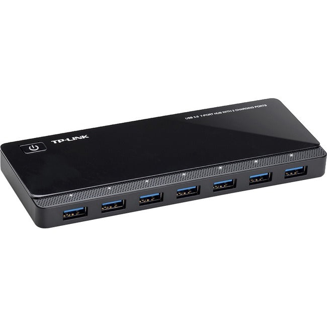 TP-Link UH720 - Powered USB Hub 3.0 with 7 USB 3.0 Data Ports and 2 Smart Charging USB Ports UH720