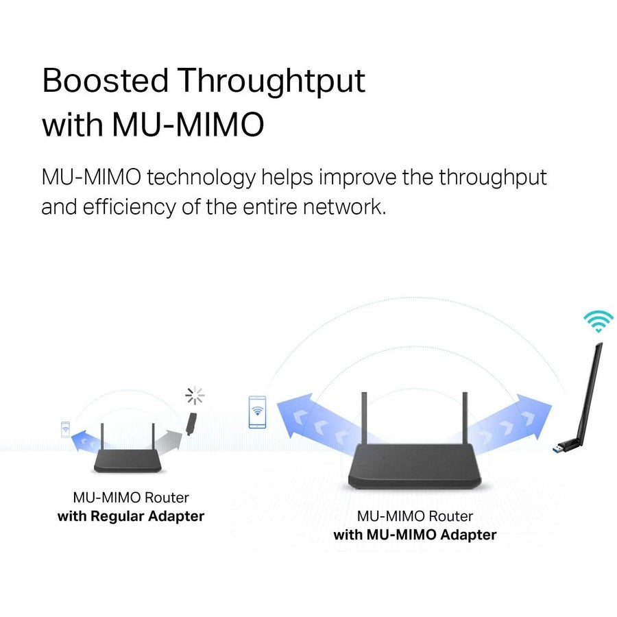 TP-Link Archer T3U Plus - IEEE 802.11ac Dual Band Wi-Fi Adapter for Desktop Computer/Notebook ARCHER T3U PLUS