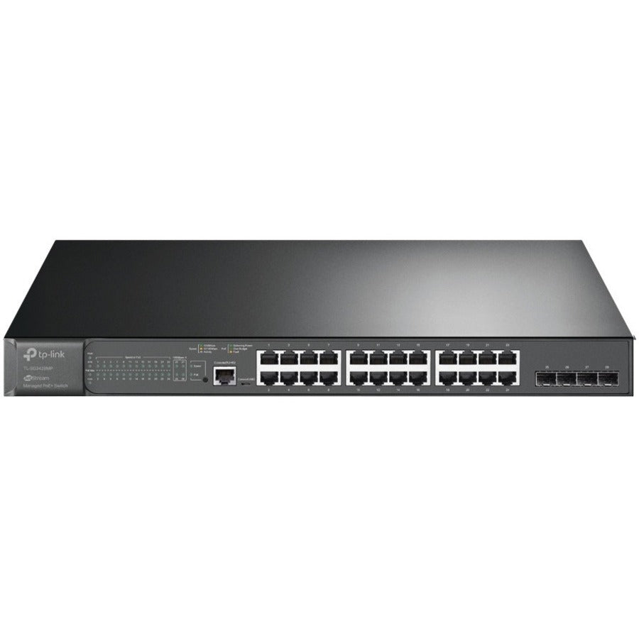 TP-Link TL-SG3428MP - JetStream&trade; 28-Port Gigabit L2+ Managed Switch with 24-Port PoE+ TL-SG3428MP