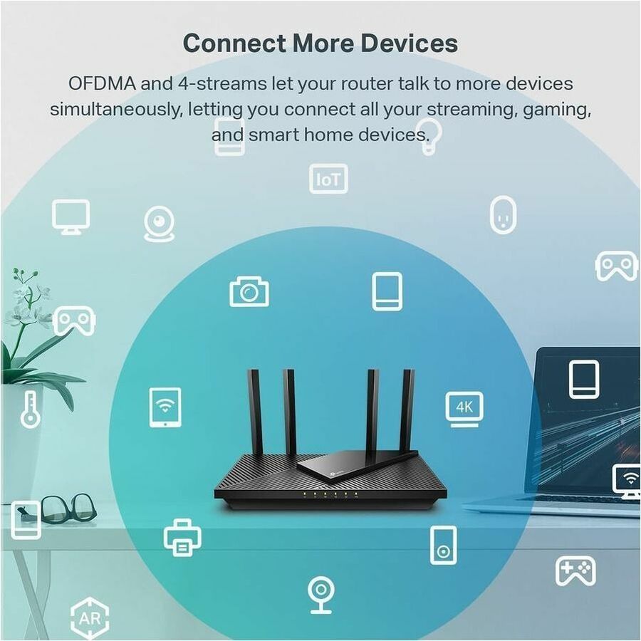 TP-Link Archer AX55 - Wi-Fi 6 IEEE 802.11ax Ethernet Wireless Router ARCHER AX55