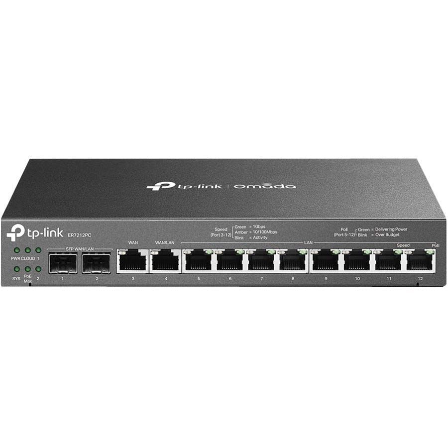 TP-Link ER7212PC - Omada PoE Switch & Controller 3-in-1 Gigabit VPN Router ER7212PC