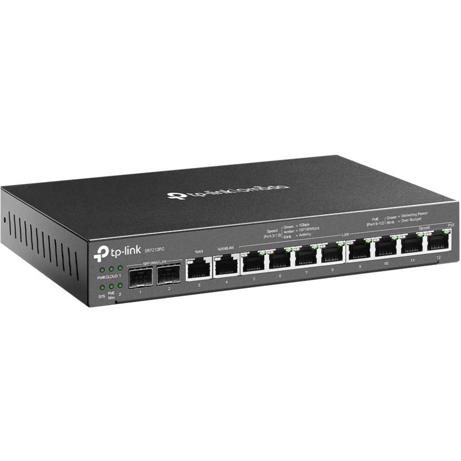 TP-Link ER7212PC - Omada PoE Switch & Controller 3-in-1 Gigabit VPN Router ER7212PC