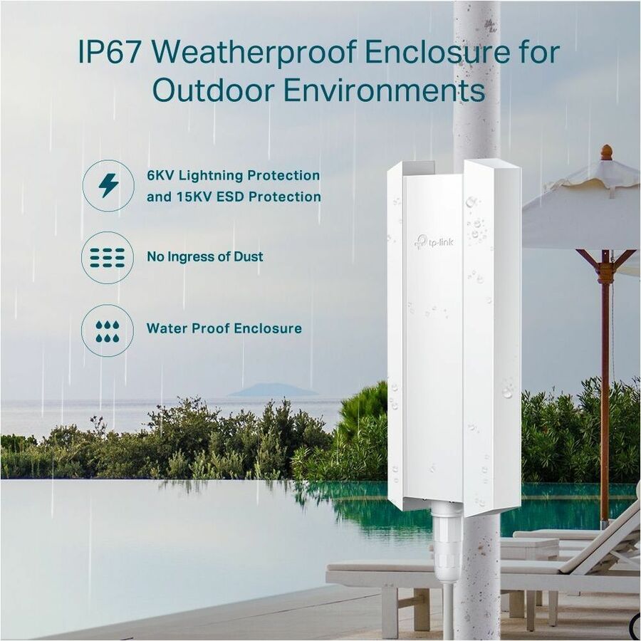 TP-Link EAP650-Outdoor - AX3000 Indoor/Outdoor Dual-Band Wi-Fi 6 Access Point EAP650-OUTDOOR