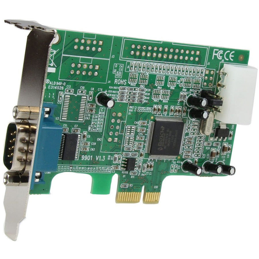 StarTech.com 1-port PCI Express RS232 Serial Adapter Card - PCIe Serial DB9 Controller Card 16550 UART - Low Profile - Windows/Linux PEX1S553LP