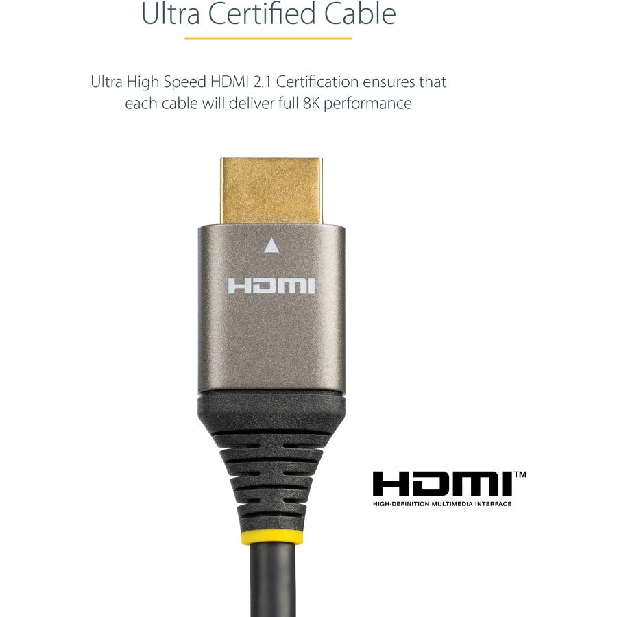 3ft/1m HDMI 2.1 Cable, Certified Ultra High Speed HDMI Cable 48Gbps, 8K 60Hz/4K 120Hz HDR10+, 8K HDMI Cable, Monitor/Display HDMM21V1M