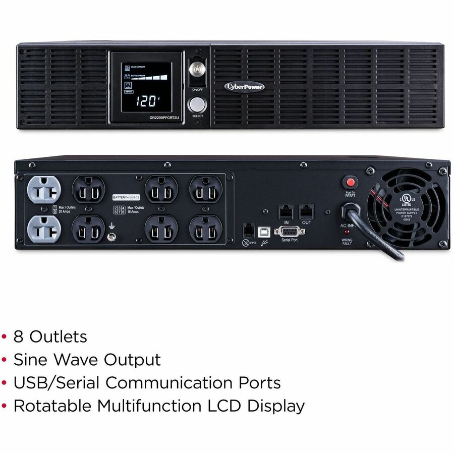 CyberPower OR2200PFCRT2U PFC Sinewave UPS Systems OR2200PFCRT2U