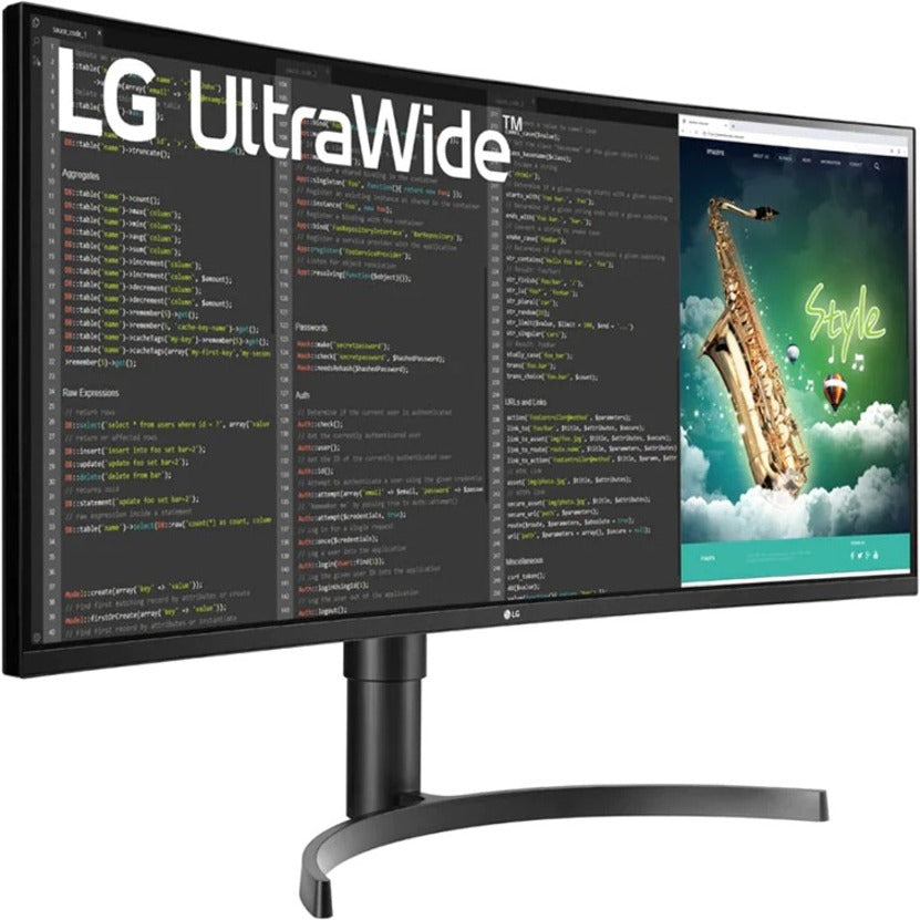 LG Ultrawide 35BN75CN-B 35" Class UW-QHD Curved Screen Gaming LCD Monitor - 21:9 - Textured Black, Black Hairline 35BN75CN-B