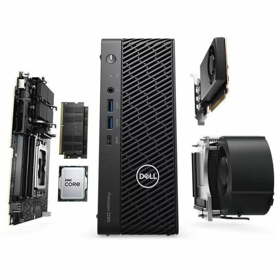 Dell Precision 3000 3280 Workstation - Intel Core i7 14th Gen i7-14700 - vPro Technology - 16 GB - 512 GB SSD - Compact - Black XXWC9