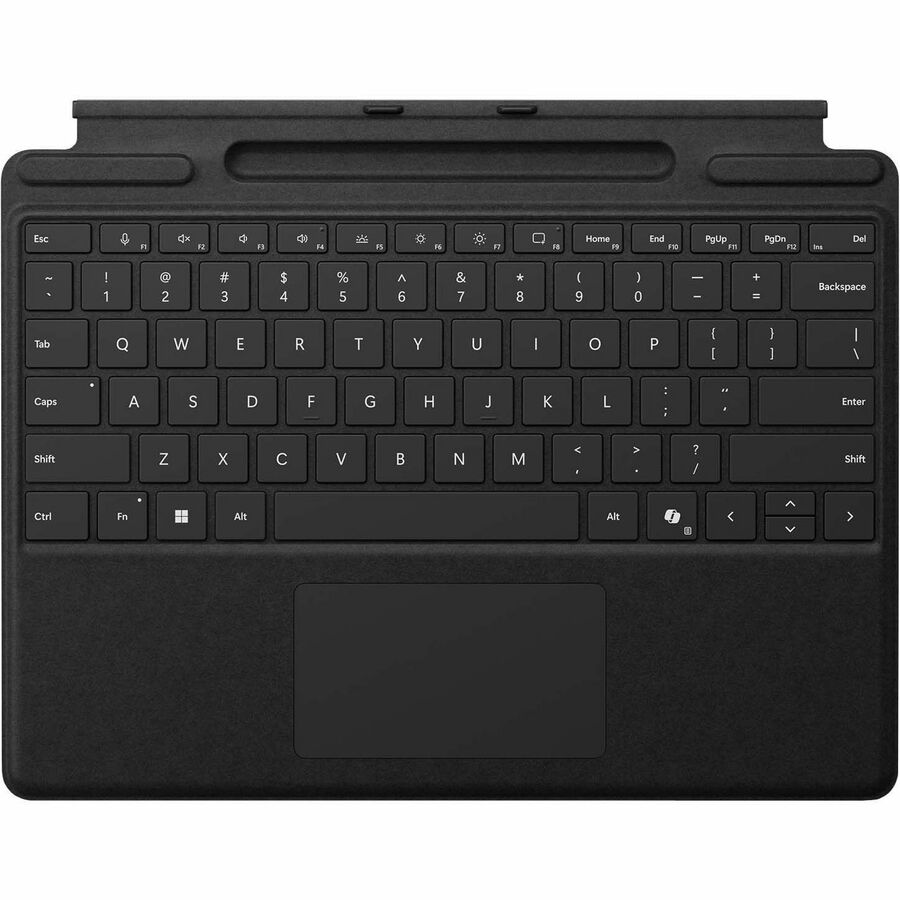 Microsoft Keyboard/Cover Case Microsoft Surface Pro 9, Surface Pro 8, Surface Pro 10, Surface Pro 11 Tablet - English Keyboard - Black 8XB-00162