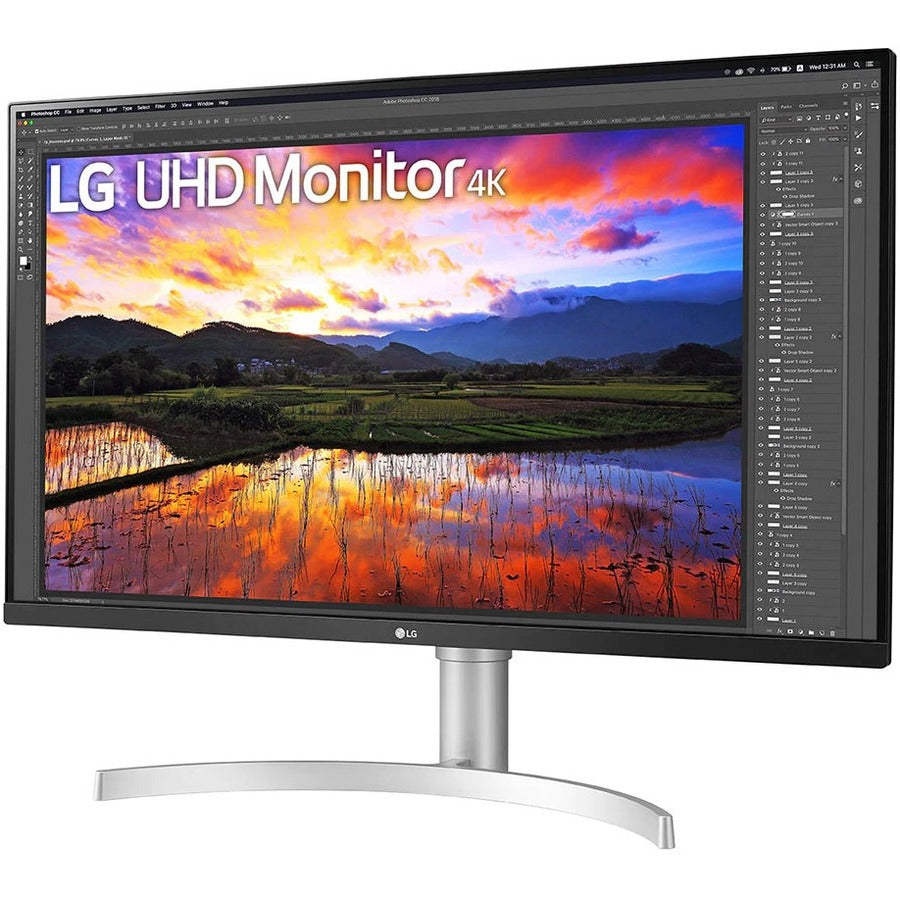 LG 32UN650-W 32" Class 4K UHD LCD Monitor - 16:9 - Black, Silver 32UN650-W