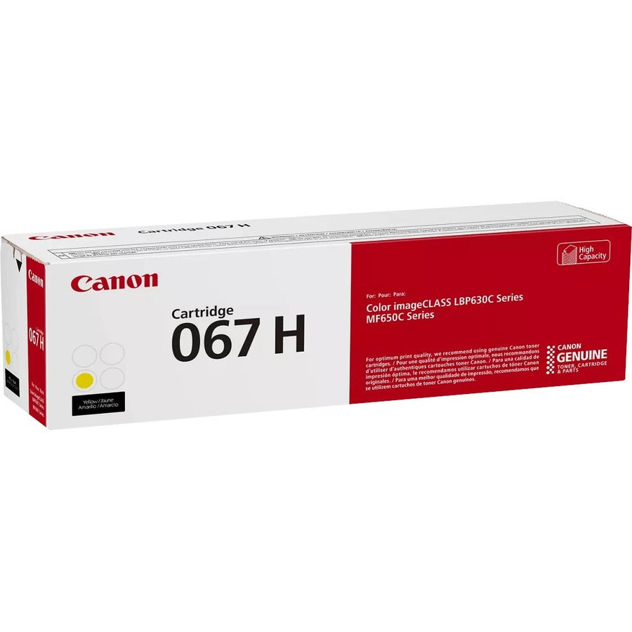 Canon 067 Original High Yield Laser Toner Cartridge - Yellow - 1 Each 5103C001