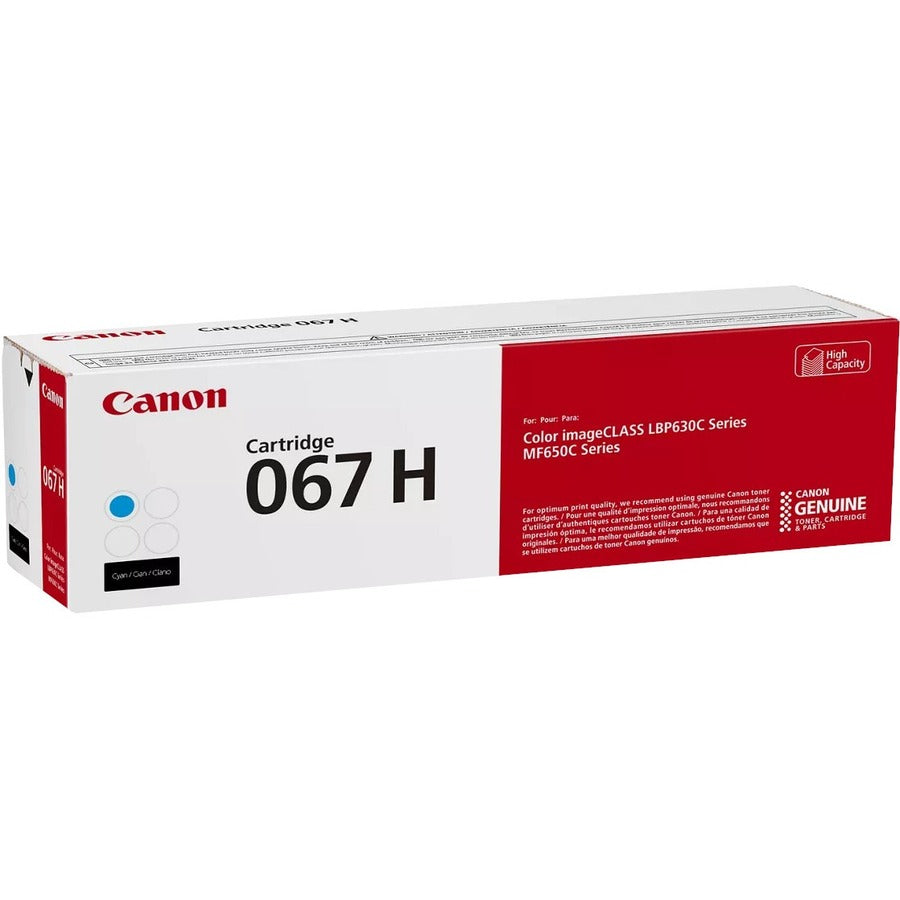 Canon 067 Original High Yield Laser Toner Cartridge - Cyan - 1 Each 5105C001