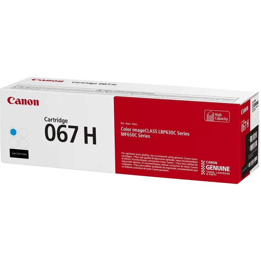 Canon 067 Original High Yield Laser Toner Cartridge - Cyan - 1 Each 5105C001