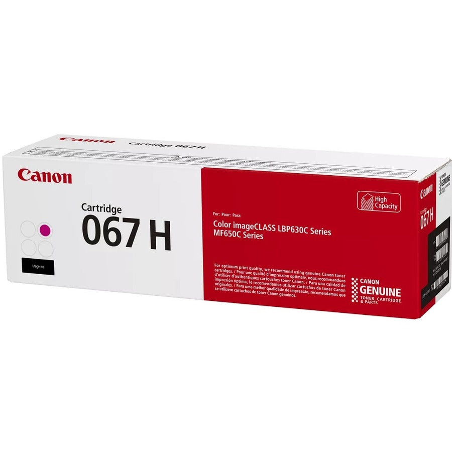 Canon 067 Original High Yield Laser Toner Cartridge - Magenta - 1 Each 5104C001