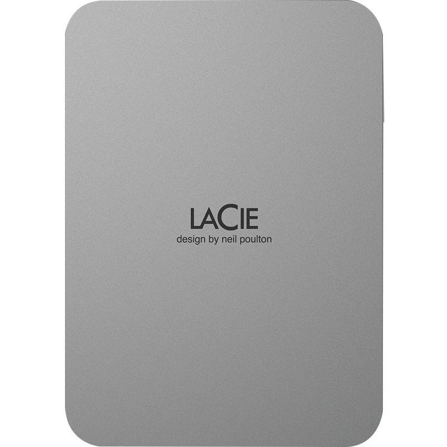 LaCie Mobile Drive Secure STLR4000400 4 TB Portable Hard Drive - 3.5" External - Space Gray STLR4000400