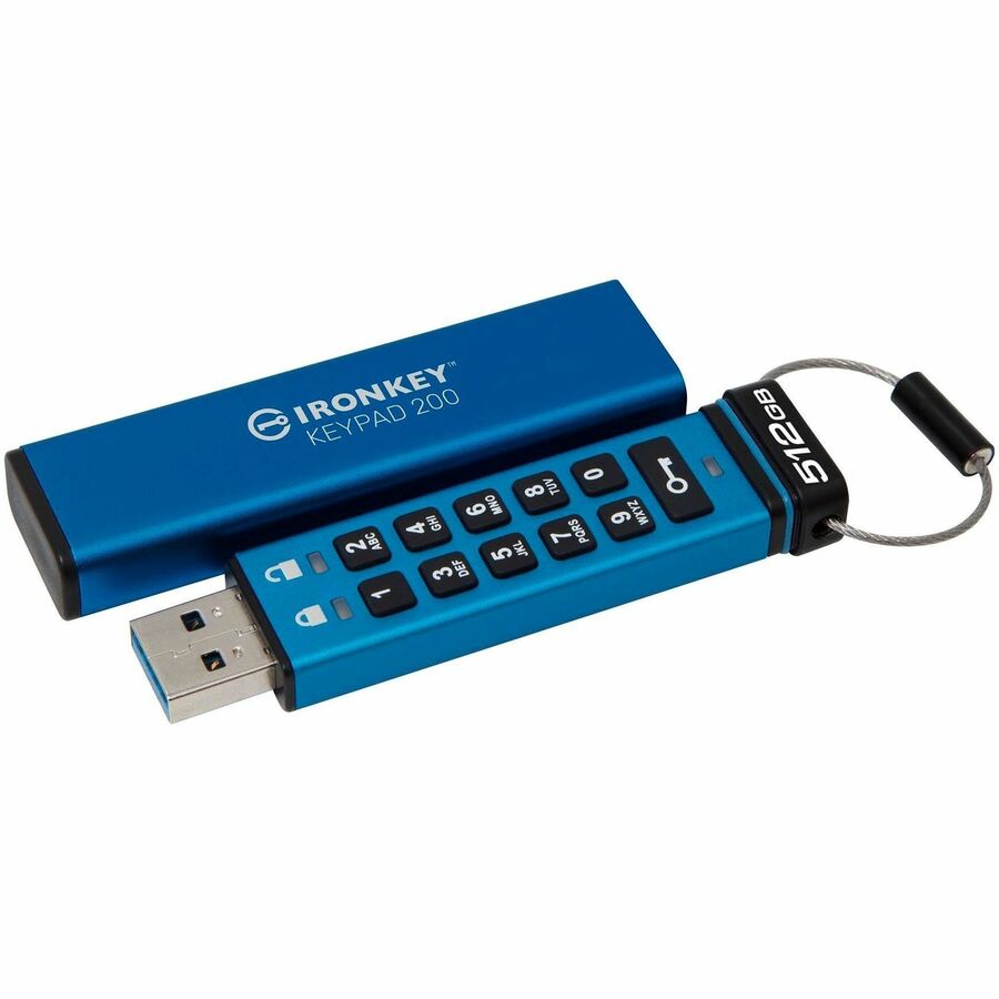 IronKey Keypad 200 512GB USB 3.2 (Gen 1) Type A Flash Drive IKKP200/512GB