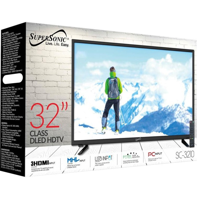 Supersonic SC-3210 31.5" LED-LCD TV - HDTV SC-3210