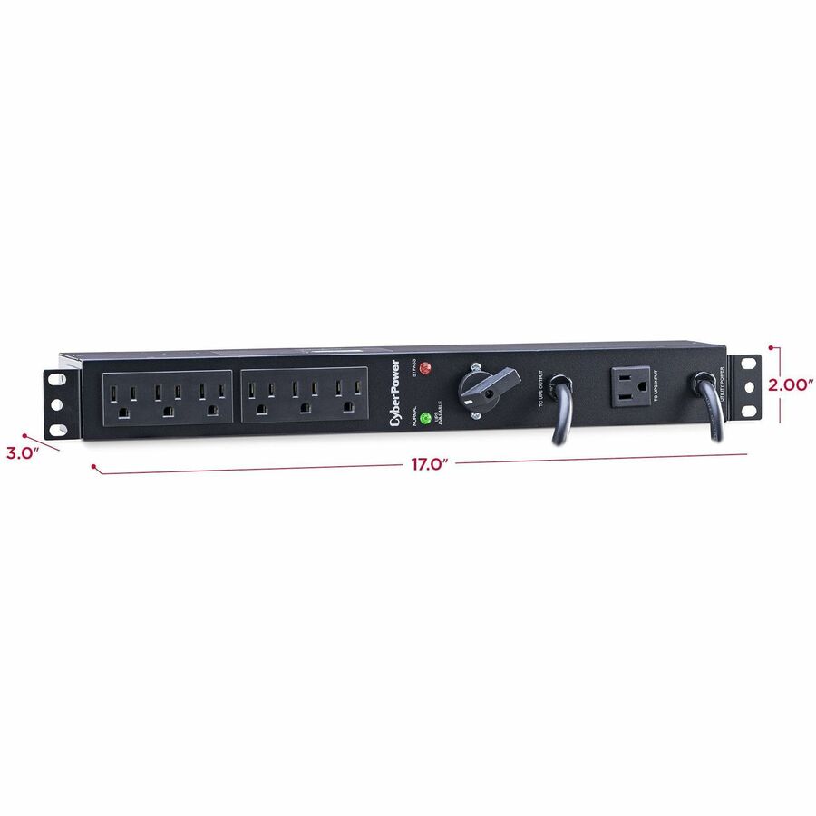 CyberPower MBP15A6 120 VAC 15A Maintenance Bypass PDU MBP15A6