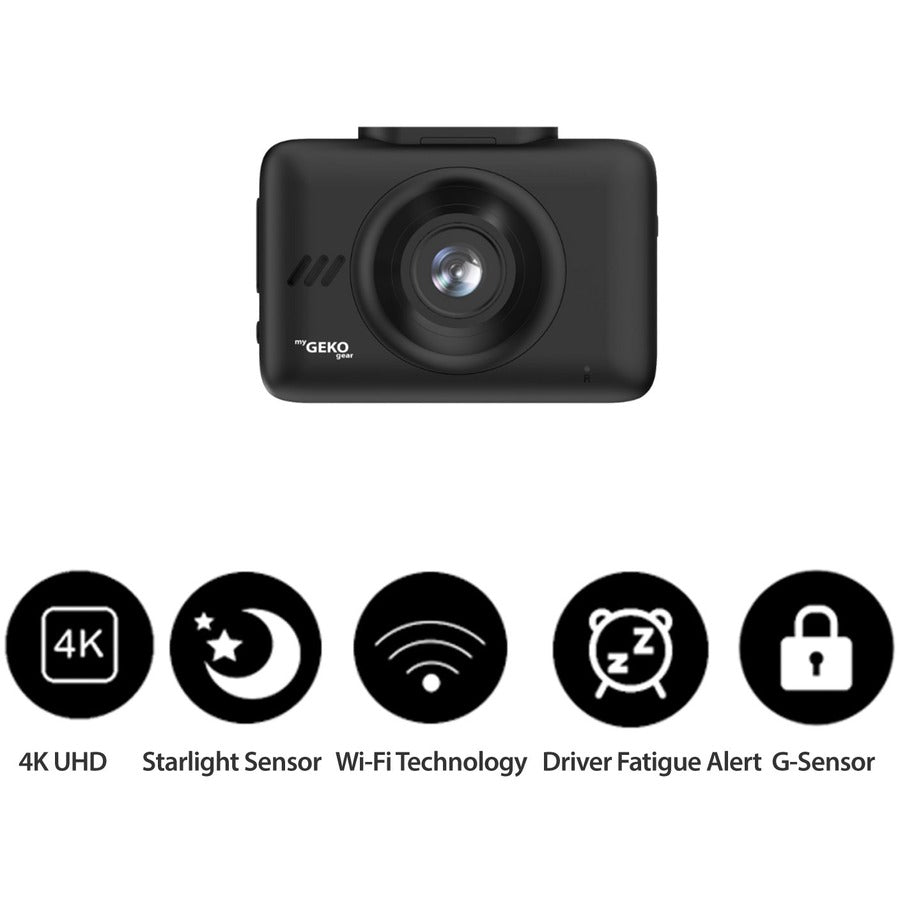 myGEKOgear by Adesso Orbit 535 4K Wi-Fi Sony Starvis Dash Cam GO53532G