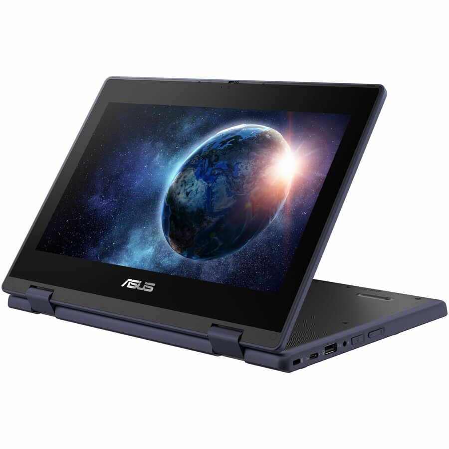 Asus BR1104F BR1104FGA-YS14T 11.6" Touchscreen Rugged Convertible 2 in 1 Notebook - HD - Intel N-Series N100 - 4 GB - Mineral Gray BR1104FGA-YS14T