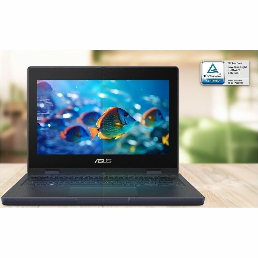 Asus BR1104F BR1104FGA-YS14T 11.6" Touchscreen Rugged Convertible 2 in 1 Notebook - HD - Intel N-Series N100 - 4 GB - Mineral Gray BR1104FGA-YS14T