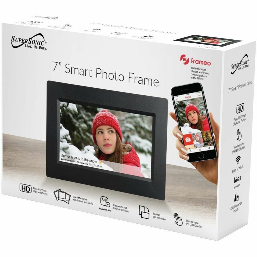 Supersonic 7" Smart Photo Frame SC-7107W