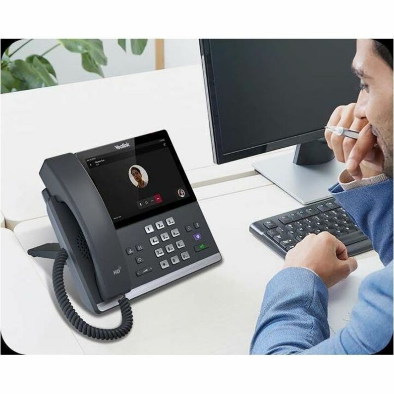 Yealink IP Phone - Corded - Bluetooth, Wi-Fi - Wall Mountable, Desktop - Classic Gray 1301017