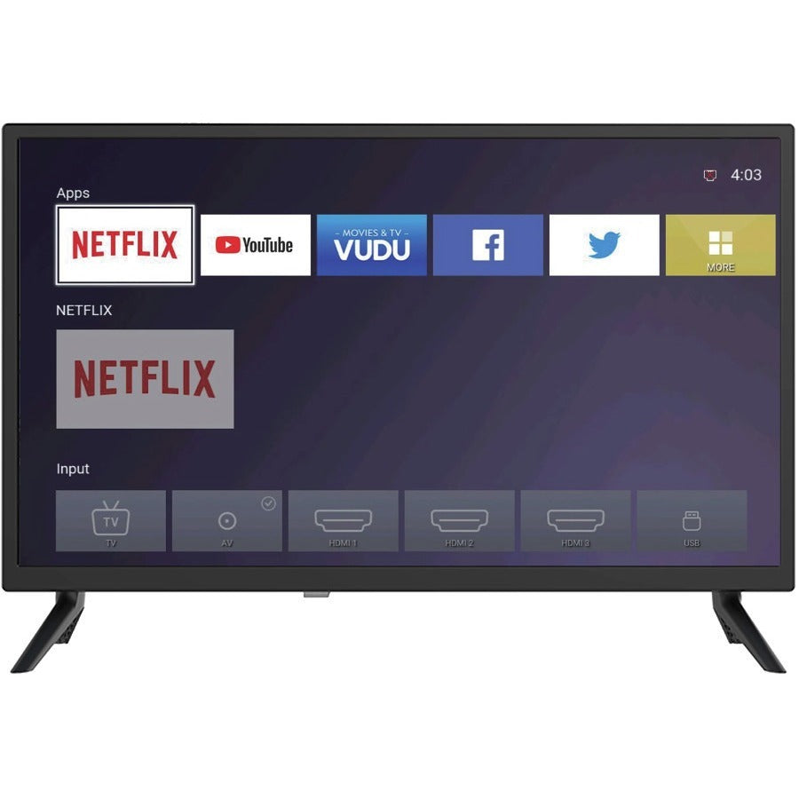 Supersonic SC-2416STV 24" Smart LED-LCD TV - HDTV - Black SC-2416STV